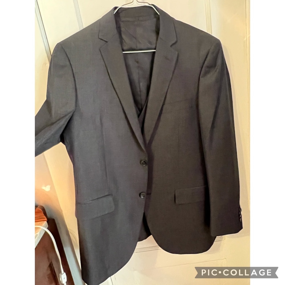 Mens suit coat with matching vest